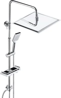 SnelShoppen doucheset met regendouche en handdouche chroom