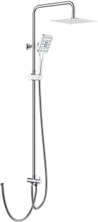 SnelShoppen douchesysteem chroom met regendouche 30x30 en handdouche