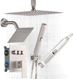 SnelShoppen douchesysteem met regendouche 254 mm
