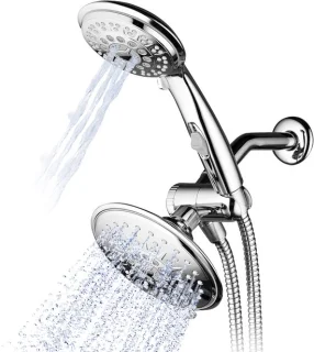 SnelShoppen - Hydroluxe 30-setting 3-weg 6 inch regendouche- en handdouche combo