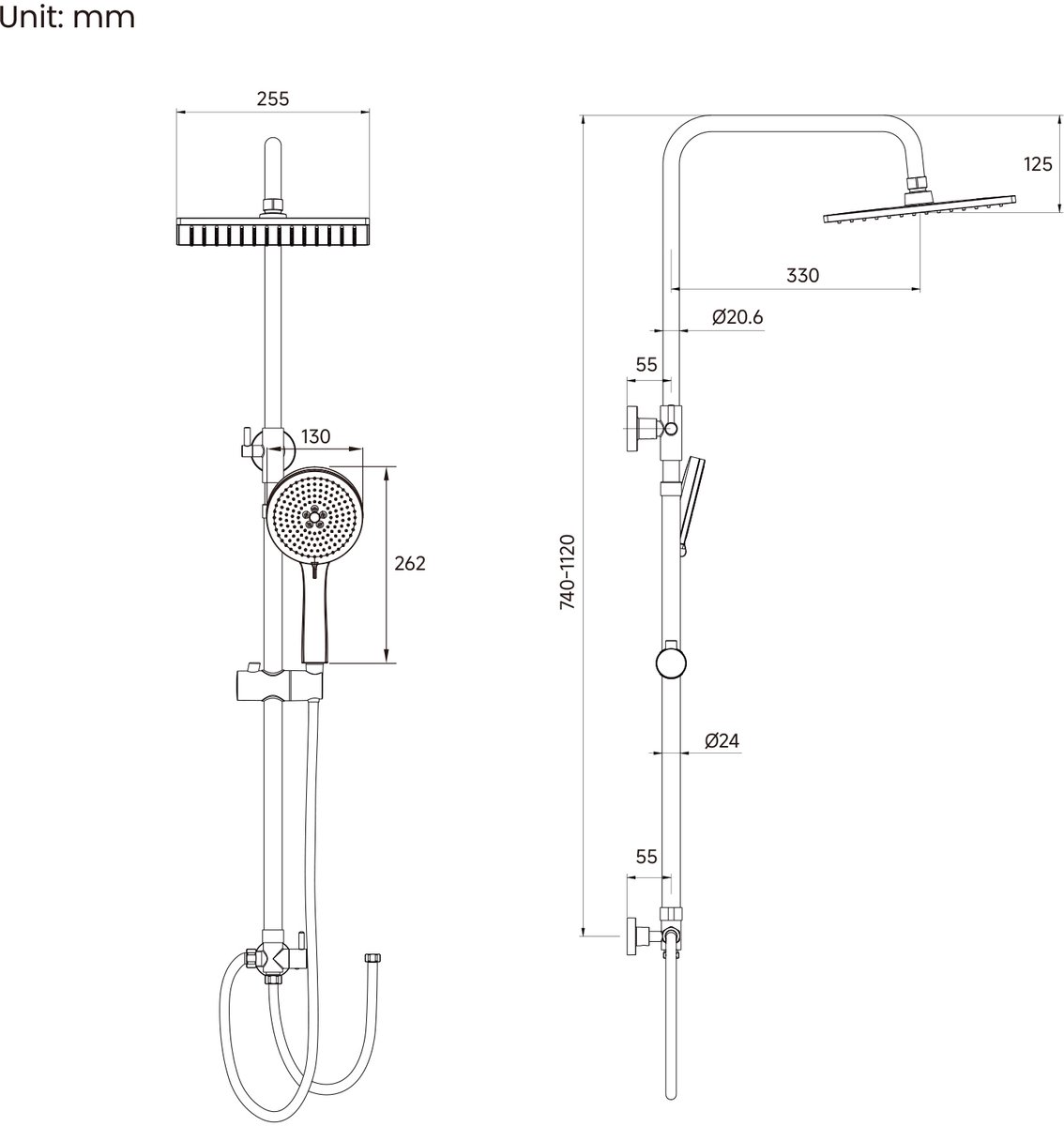 Wat vinden we goed aan de Sofetiy Max Douchesysteem met regendouche en handdouche zwart