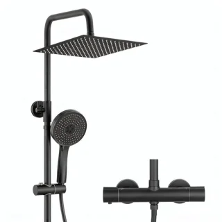 Sofetiy Max regendouche 30 cm handdouche zwart