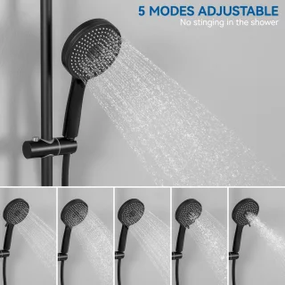 Sofetiy Max Regendouche met Thermostaatkraan Mat Zwart