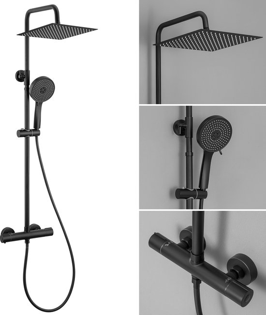 Sofetiy Max Regendouche met Thermostaatkraan Mat Zwart review