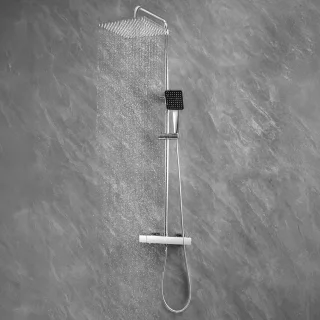 Sofetiy Max Regendouche RVS 30 cm met Handdouche en Thermostaatkraan Chroom