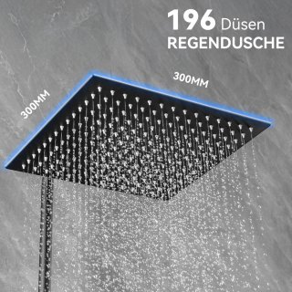 Sofetiy Max Regendouche Set Ø30 cm Zwart