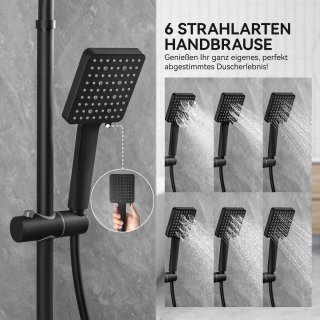 Sofetiy Max Regendouche Set Ø30 cm Zwart