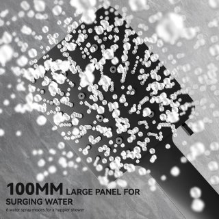 Sofetiy Max Regendouche Set Ø30 cm Zwart