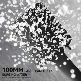 Sofetiy Max Regendouche Set Ø30 cm Zwart