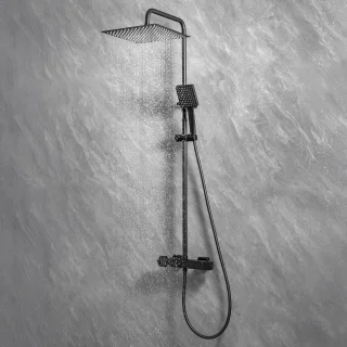 Sofetiy Max Regendouche Set Ø30 cm Zwart