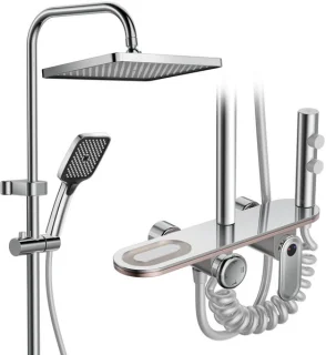 Solidchoice douche set compleet chroom regendouche