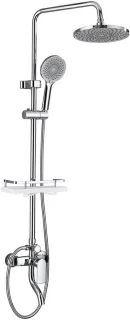 Solidchoice douchesysteem met regendouche en kraan, chroomkleur