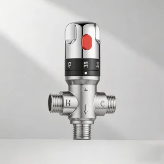 Solidchoice thermostatische mengklep voor douchesysteem