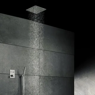 Steinberg 390 Hoofddouche 40x40 cm Mat Zwart