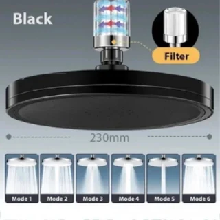 Supercharge Regendouchekop 23 cm - Ronde Zwart review