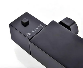 Thermostaat doucheset 12 inch zwart