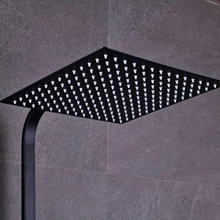 Thermostaat doucheset 12 inch zwart