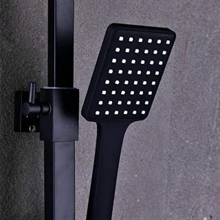Thermostaat doucheset 12 inch zwart