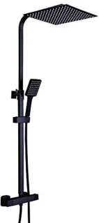 Thermostaat doucheset 12 inch zwart