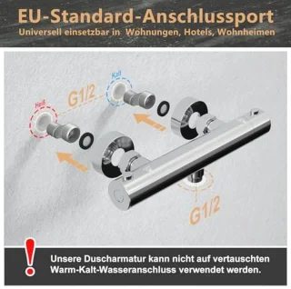 Thermostaat douchesysteem 70 cm