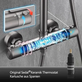 Thermostaat douchesysteem