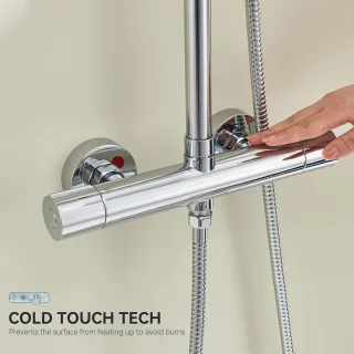 Thermostaatdouchearmatuur Compleet douchesysteem