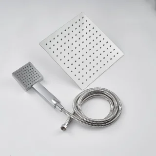 Thermostaatdoucheset vierkante regendouche 25x25 cm