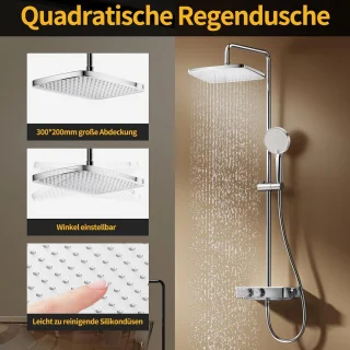 Thermostaatdouchesysteem - Chroom