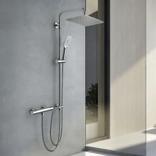 Thermostaatdouchesysteem Chroom