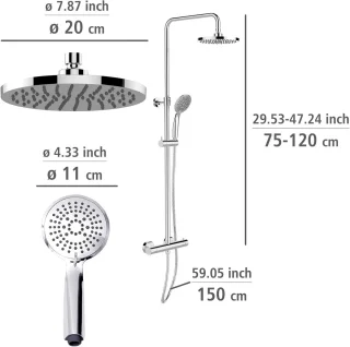 Thermostaatdouchesysteem