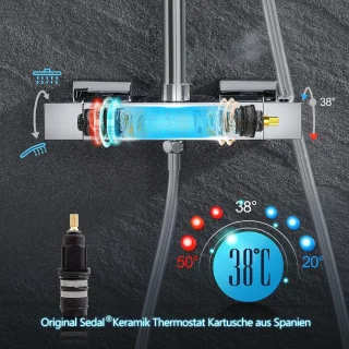 Thermostaatdouchesysteem