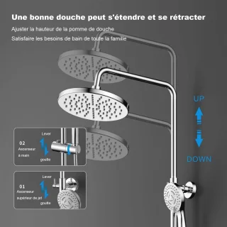 Thermostaatmengkraan doucheset 10-inch regendouche