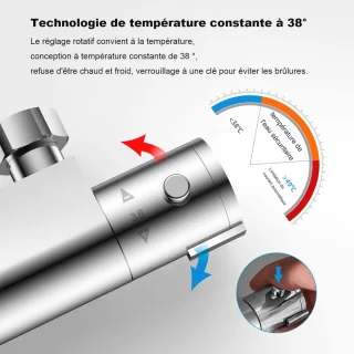 Thermostaatmengkraan doucheset 10-inch regendouche