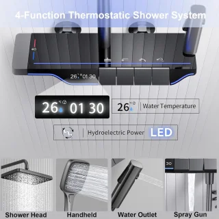 Thermostatisch douchesysteem