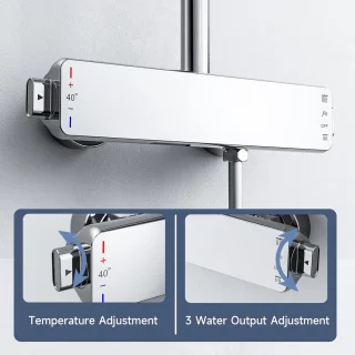 Thermostatisch douchesysteem