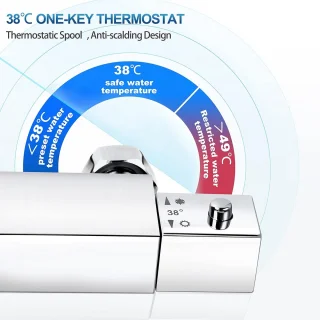 Thermostatisch douchesysteem