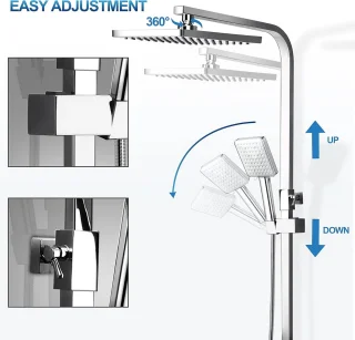 Thermostatisch douchesysteem