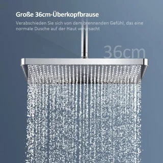 Thermostatisch douchesysteem Design 45 cm