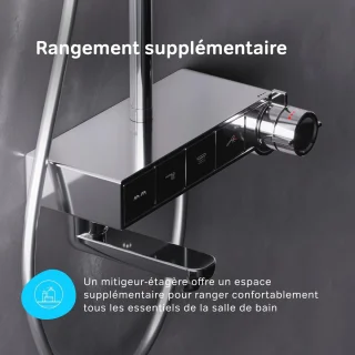 Thermostatisch douchesysteem
