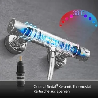 Thermostatisch douchesysteem