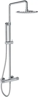 Thermostatisch douchesysteem opbouw chroom
