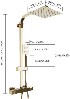 Thermostatisch douchesysteem