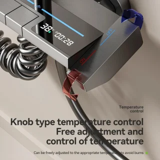 Thermostatisch Douchesysteem Wandmontage - Gunmetal Grijs