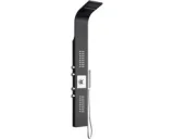 Thermostatische douchekolom 165x22 cm zwart