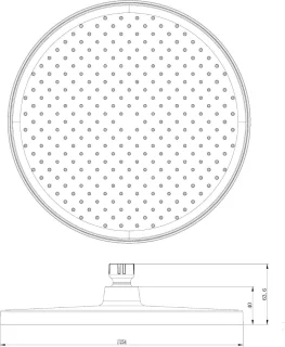 Thermostatische douchekolom Chroom