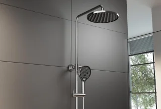Thermostatische douchekolom Chroom