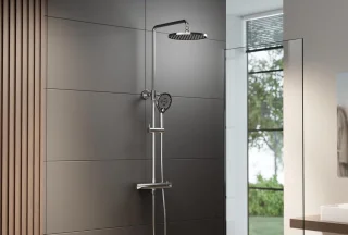 Thermostatische douchekolom Chroom