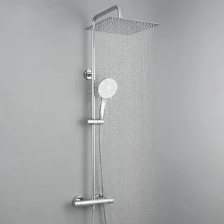 Thermostatische douchekolom met handdouche