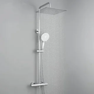 Thermostatische douchekolom met handdouche