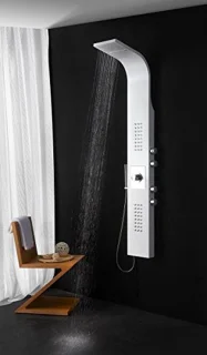 Thermostatische douchekolom Wit